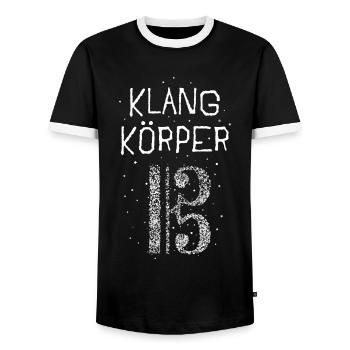 Altschlüssel Musikerin Chor Musik Alt Sängerin - Männer Kontrast-T-Shirt - Schwarz/Weiß - Vorne - AI Model Female 172 light (172cm) & AI Model Male 178 light (178cm)