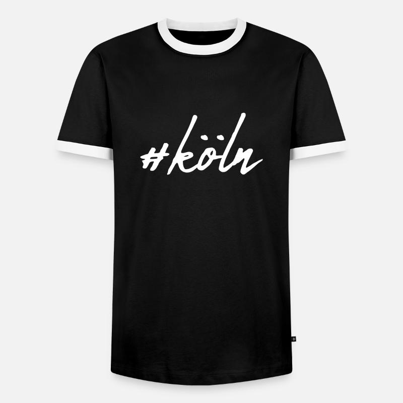 Cologne - Men's Ringer Shirt - black/white