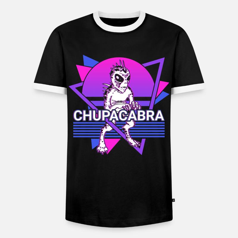 Chupacabra Krypto Kryptozoologie Retro - Männer Kontrast-T-Shirt - Schwarz/Weiß