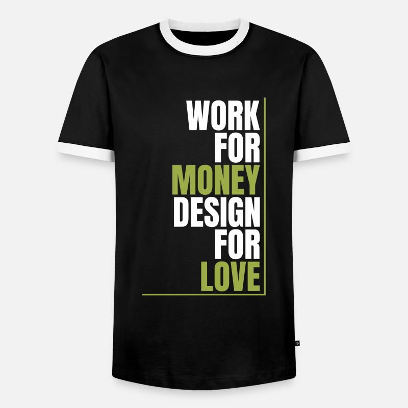 Web Entwickler Webdeveloper Liebe - Männer Kontrast-T-Shirt - Schwarz/Weiß