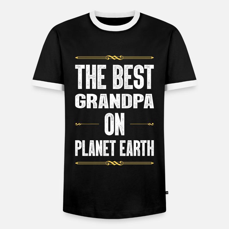 Bester Opa Spruch - Männer Kontrast-T-Shirt - Schwarz/Weiß