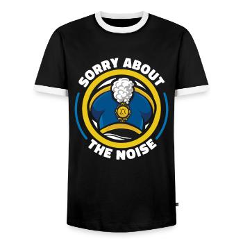 Train de ventilateur Spielmannszug Cool - T-shirt contrasté Homme - noir/blanc - Devant - AI Model Female 172 light (172cm) & AI Model Male 178 light (178cm)