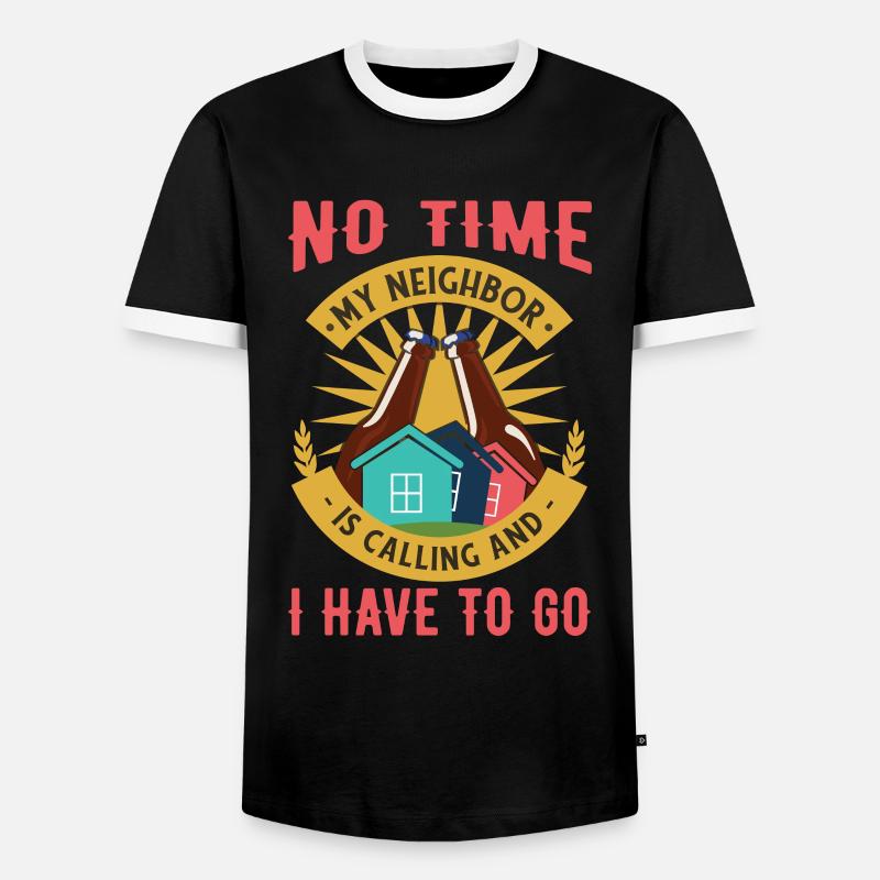 Frau - Männer Kontrast-T-Shirt - Schwarz/Weiß