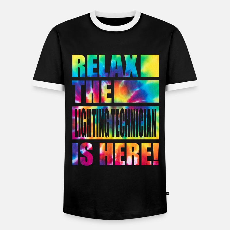 Lighting Technician Funny Saying - Men's Ringer Shirt - black/white