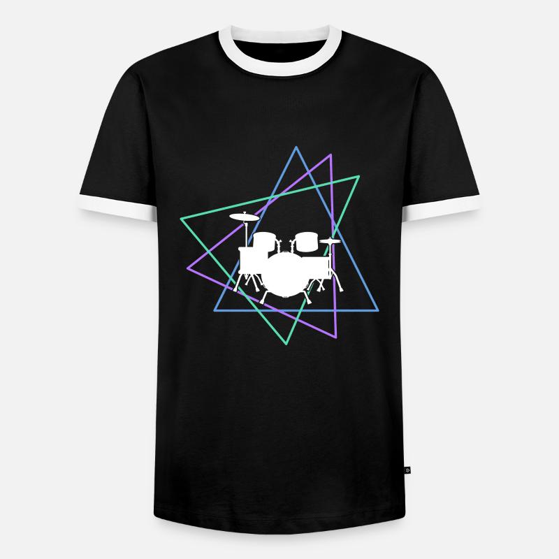 Percussion - Men's Ringer Shirt - black/white