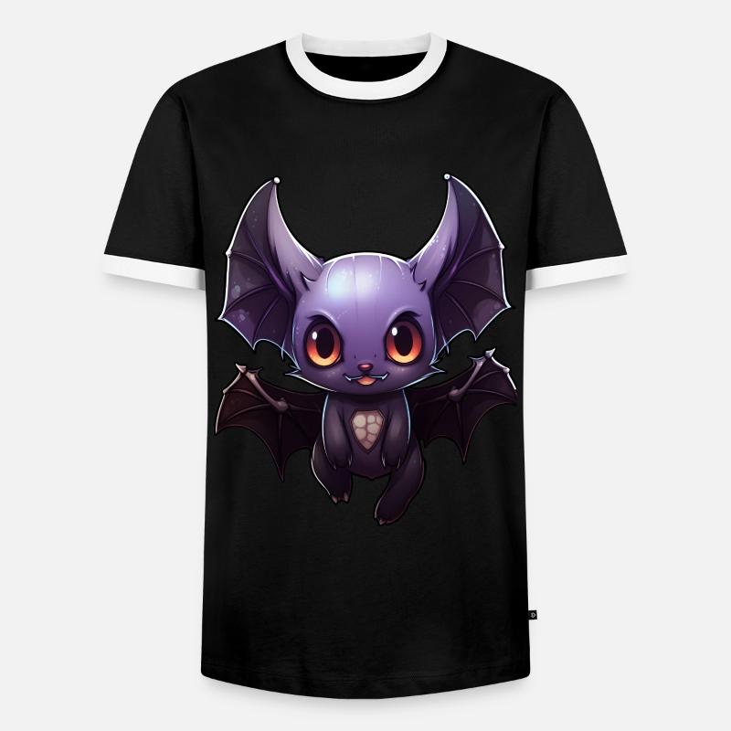 Bat Anime - Men's Ringer Shirt - black/white