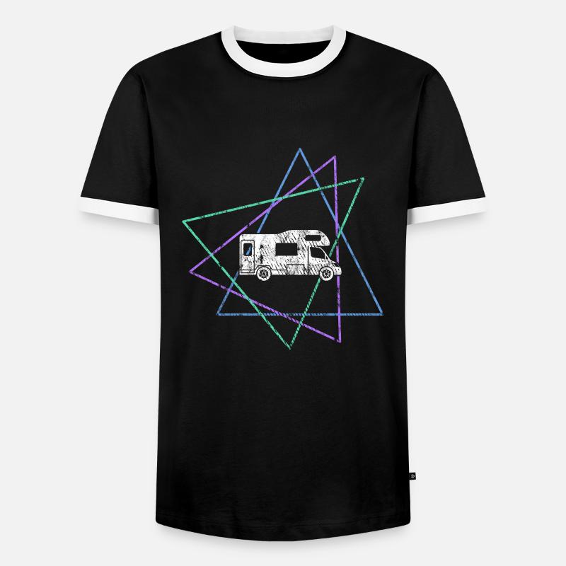 Camper - Men's Ringer Shirt - black/white