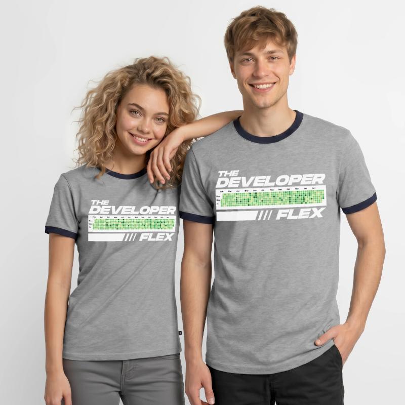 Programmer Humor Coding Jokes Developer Men's Ringer Shirt
