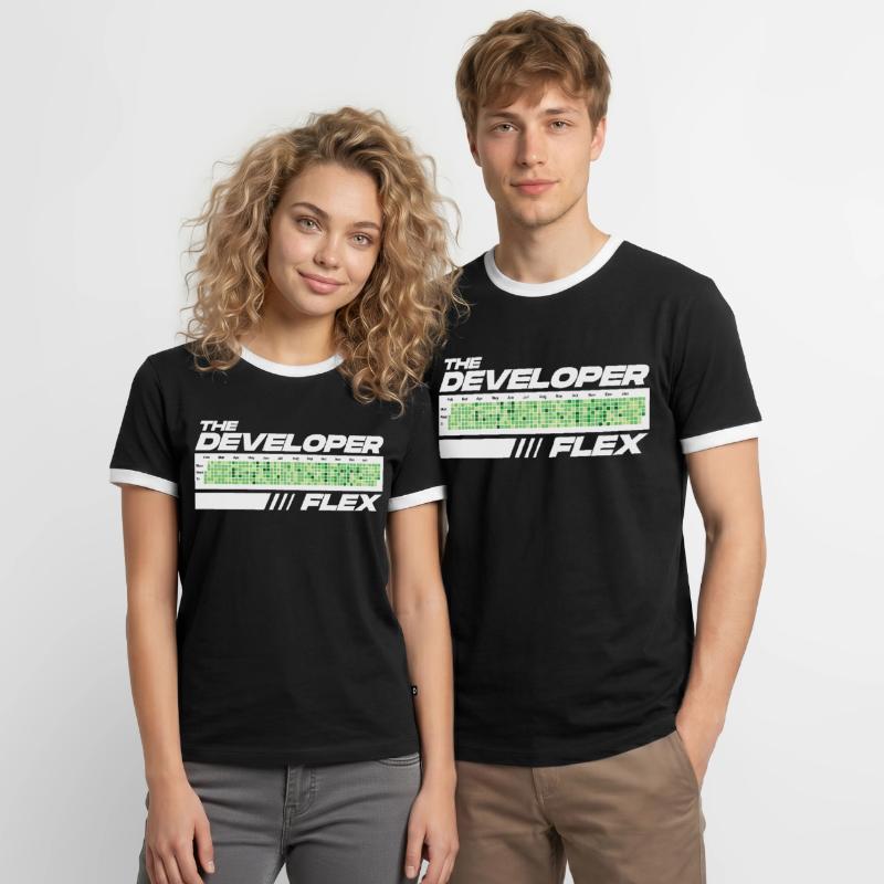 Programmierer Humor Coding Witze Entwickler Männer Kontrast-T-Shirt