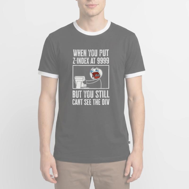 Programmierer Humor Coding Witze Entwickler Männer Kontrast-T-Shirt