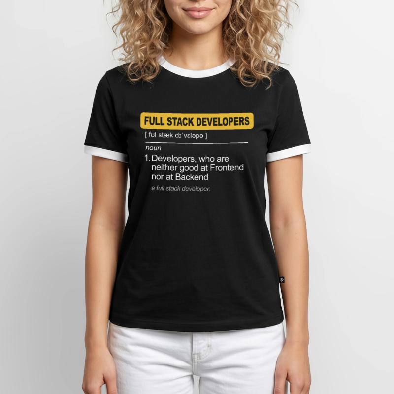 Programmer Humor Coding Jokes Developer Men's Ringer Shirt