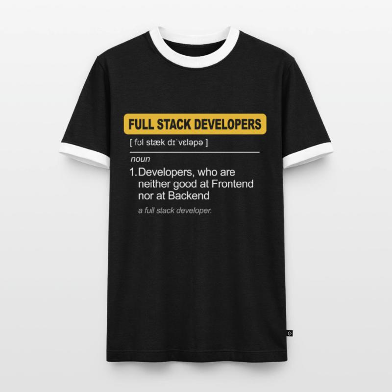 Programmierer Humor Coding Witze Entwickler Männer Kontrast-T-Shirt