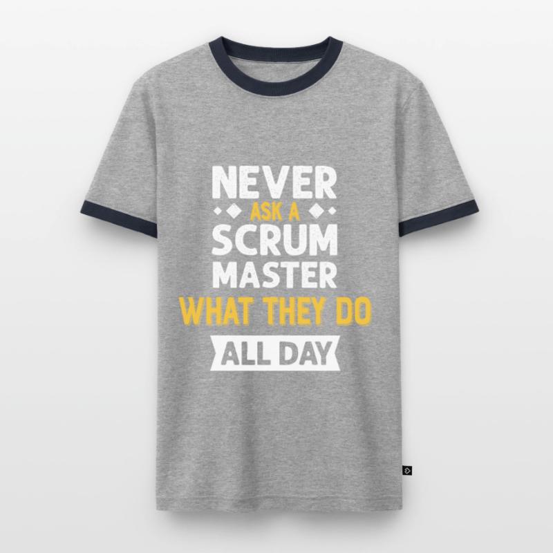 Programmer Humor Coding Jokes Developer Men's Ringer Shirt