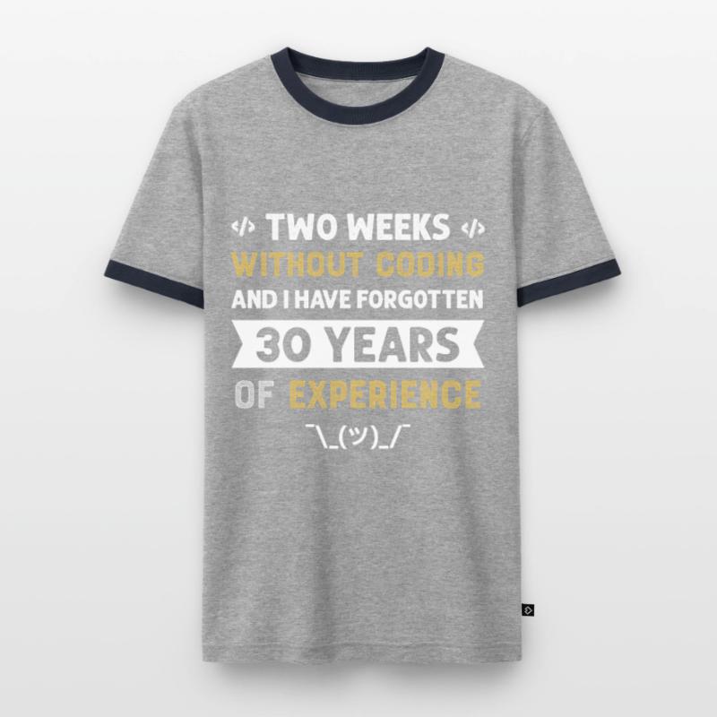 Programmierer Humor Coding Witze Entwickler Männer Kontrast-T-Shirt