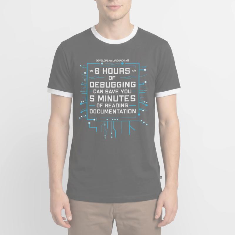 Programmierer Humor Coding Witze Entwickler Männer Kontrast-T-Shirt