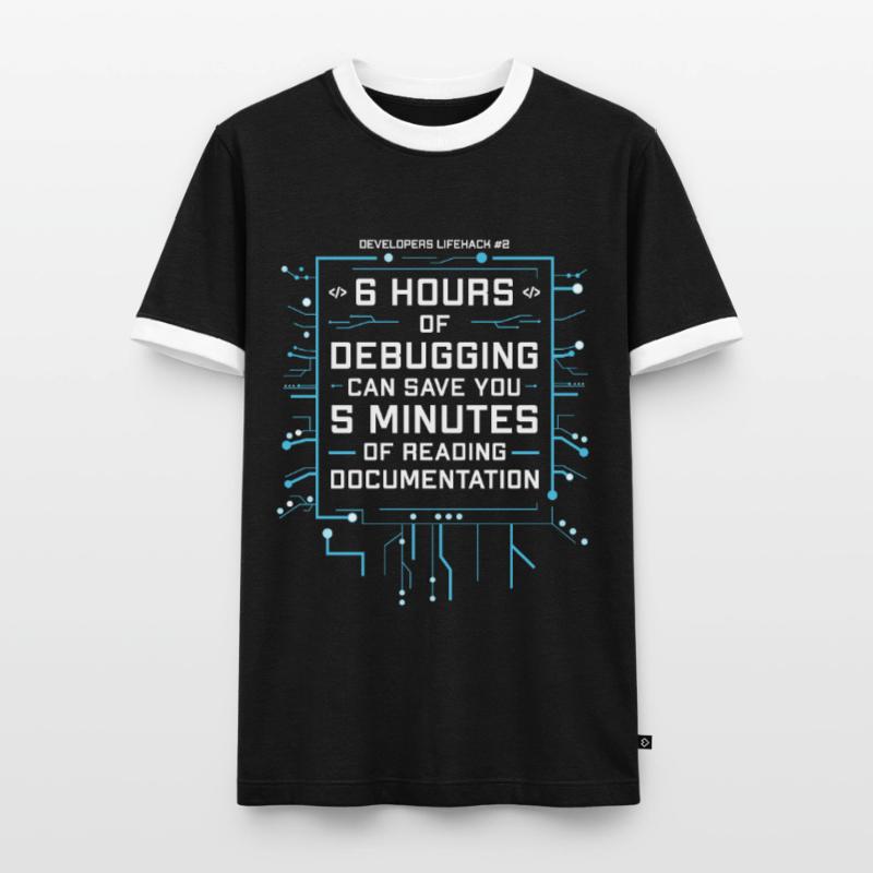 Programmierer Humor Coding Witze Entwickler Männer Kontrast-T-Shirt