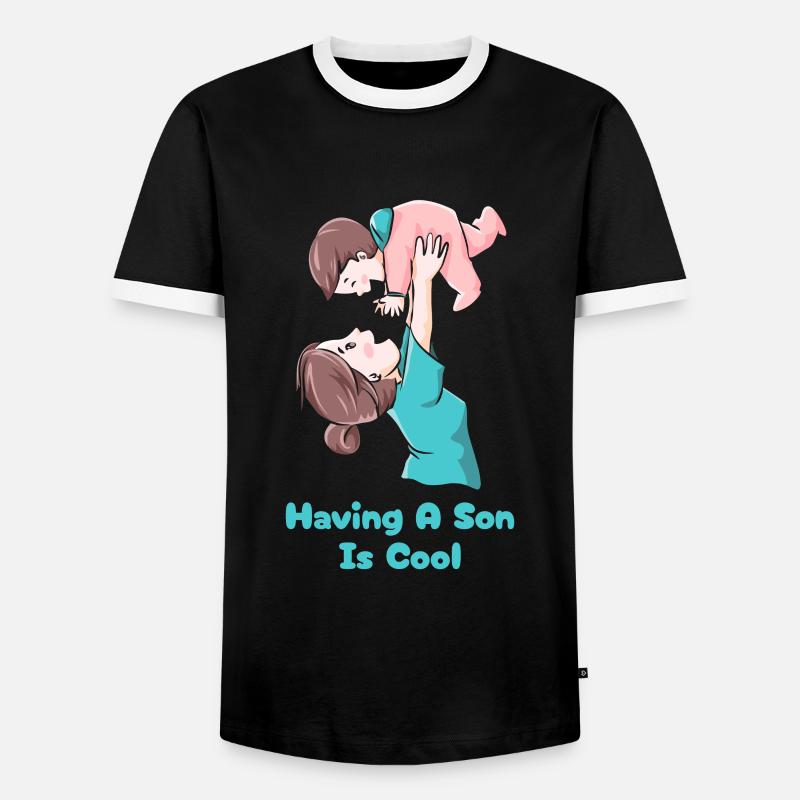 Mom Mutter Mutter - Männer Kontrast-T-Shirt - Schwarz/Weiß