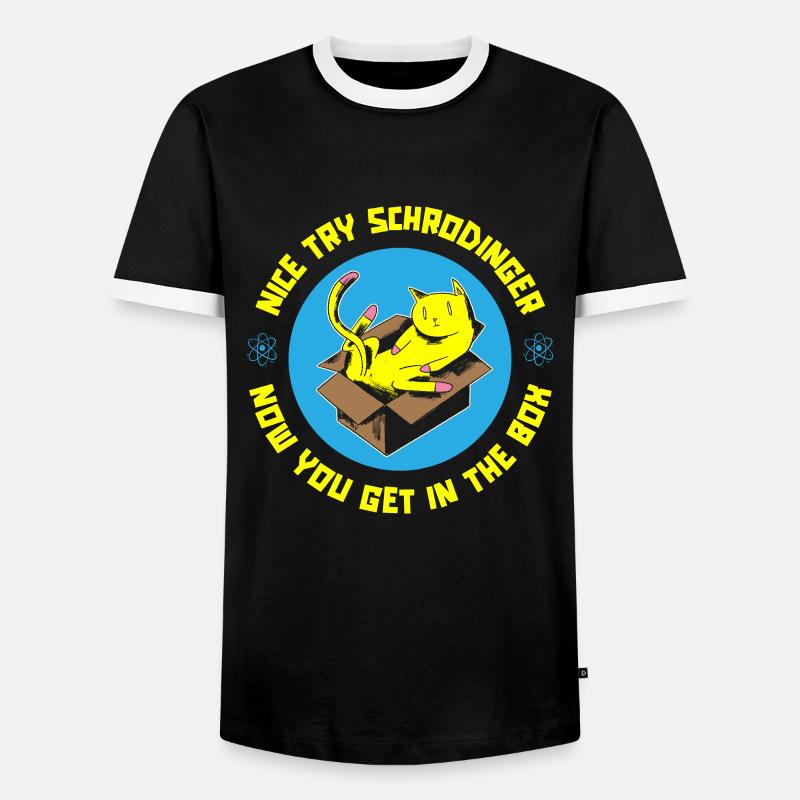 Physik Phyiker Quantenphysik - Männer Kontrast-T-Shirt - Schwarz/Weiß