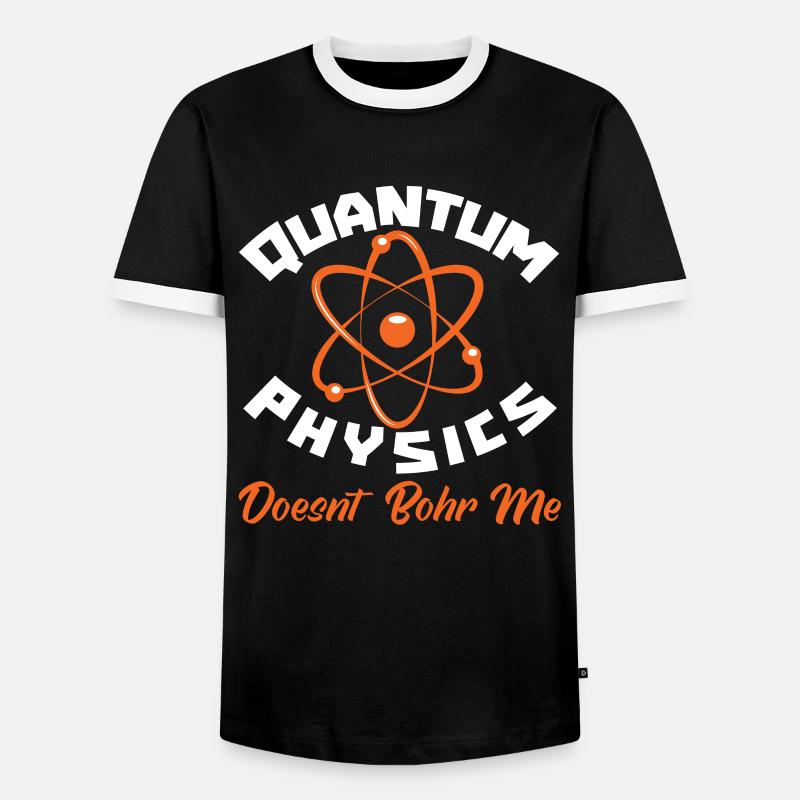 Physics Phyker Funny Quantum Physics - Men's Ringer Shirt - black/white