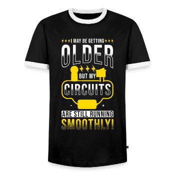 Elektriker Geburtstagsgeschenk Lustig - Männer Kontrast-T-Shirt - Schwarz/Weiß - Vorne - AI Model Female 172 light (172cm) & AI Model Male 178 light (178cm)