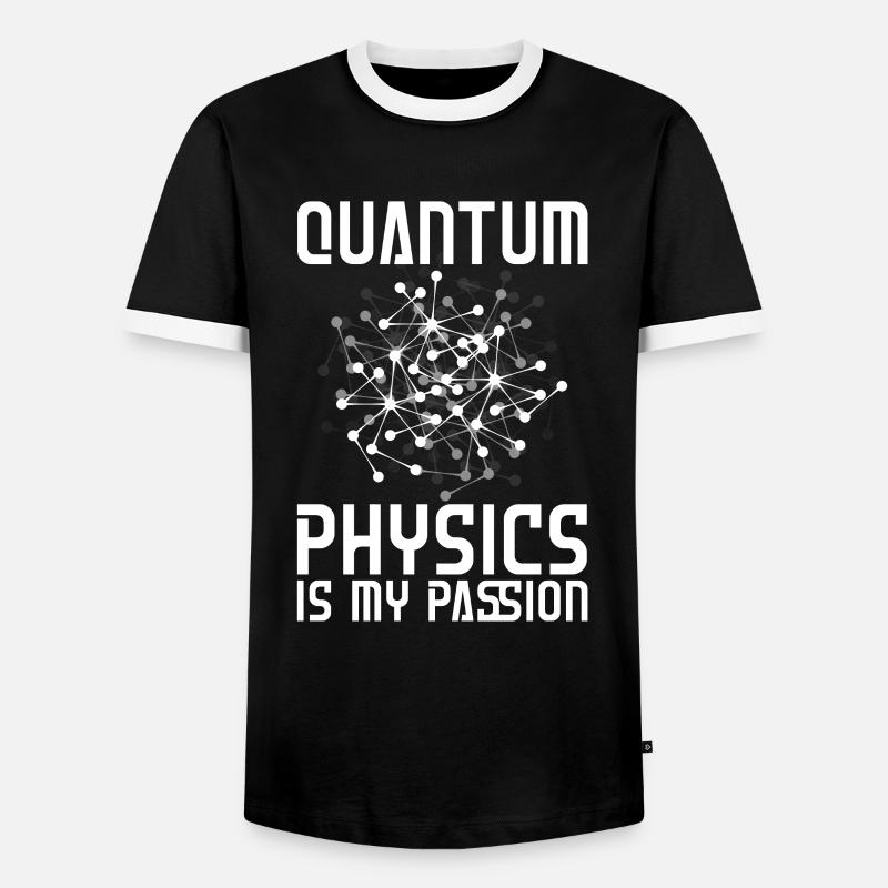 Physik Phyiker Hingabe Quantenphysik - Männer Kontrast-T-Shirt - Schwarz/Weiß