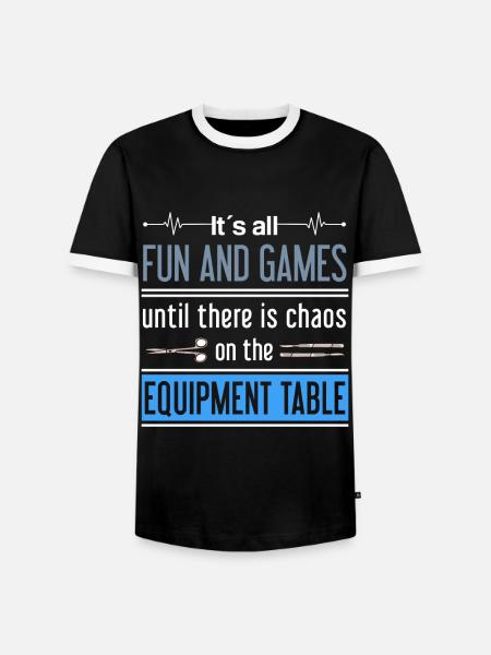 Scrub Tech OP-Techniker Chirurgischer Technologe - Männer Kontrast-T-Shirt - Schwarz/Weiß