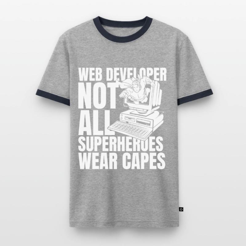 Web Developer Web Developer Men's Ringer Shirt