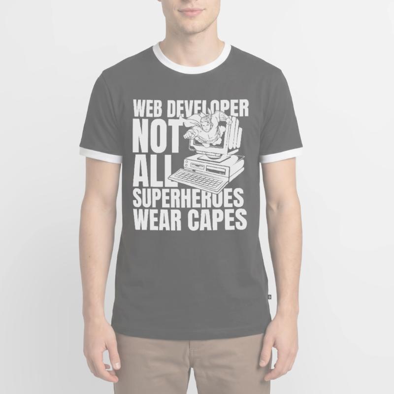 Web Developer Web Developer Men's Ringer Shirt