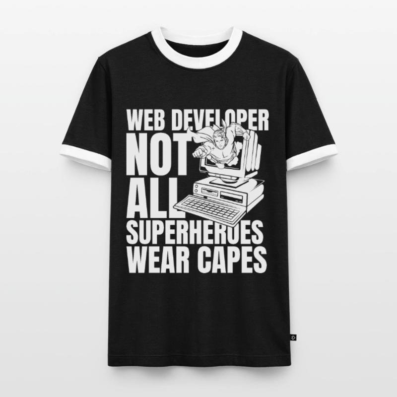 Web Developer Web Developer Men's Ringer Shirt