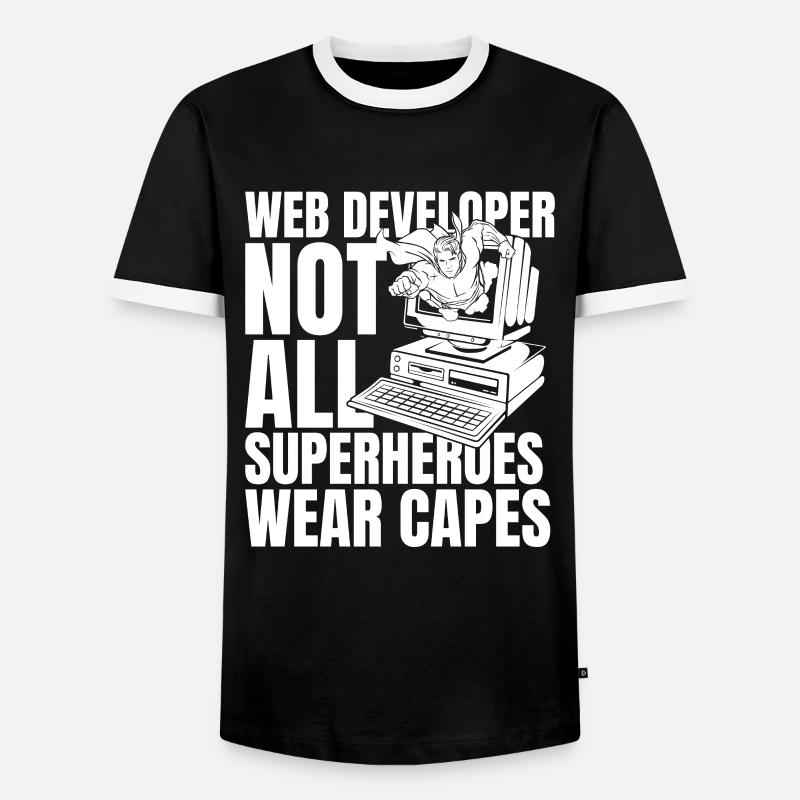 Web Entwickler Webdeveloper - Männer Kontrast-T-Shirt - Schwarz/Weiß