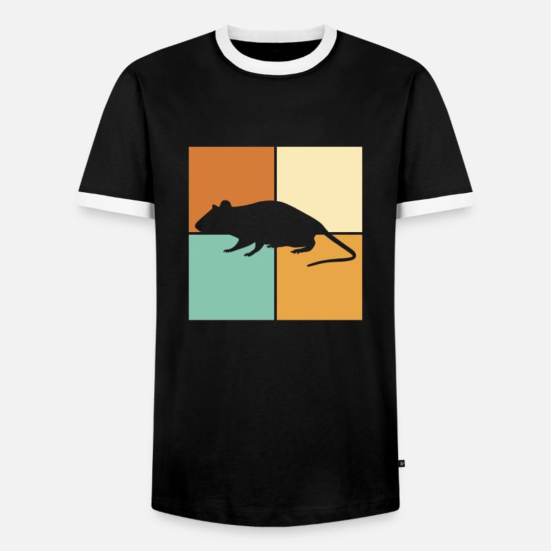 Mouse - Men's Ringer Shirt - black/white