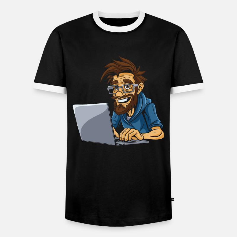 Data Science Data Analyst - Männer Kontrast-T-Shirt - Schwarz/Weiß
