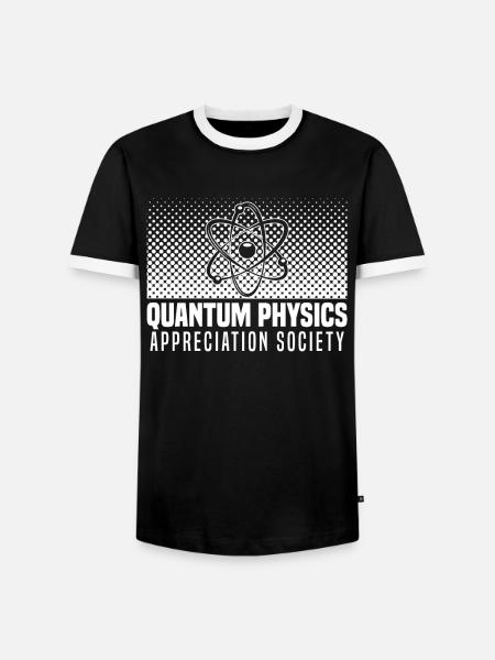 Physik Phyiker Gesellschaft Quantenphysik - Männer Kontrast-T-Shirt - Schwarz/Weiß