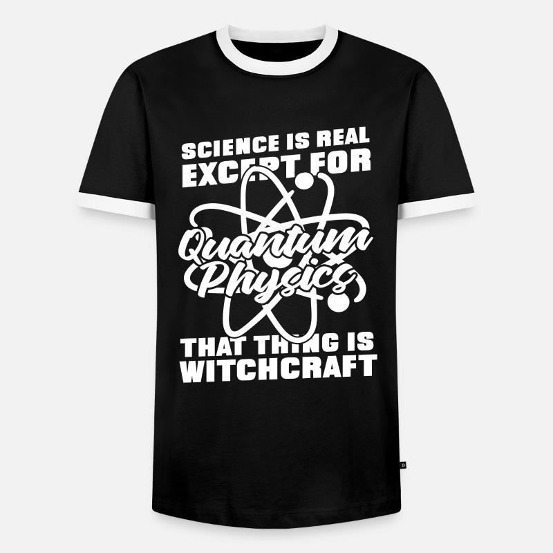Physik Phyiker Quantenphysik - Männer Kontrast-T-Shirt - Schwarz/Weiß