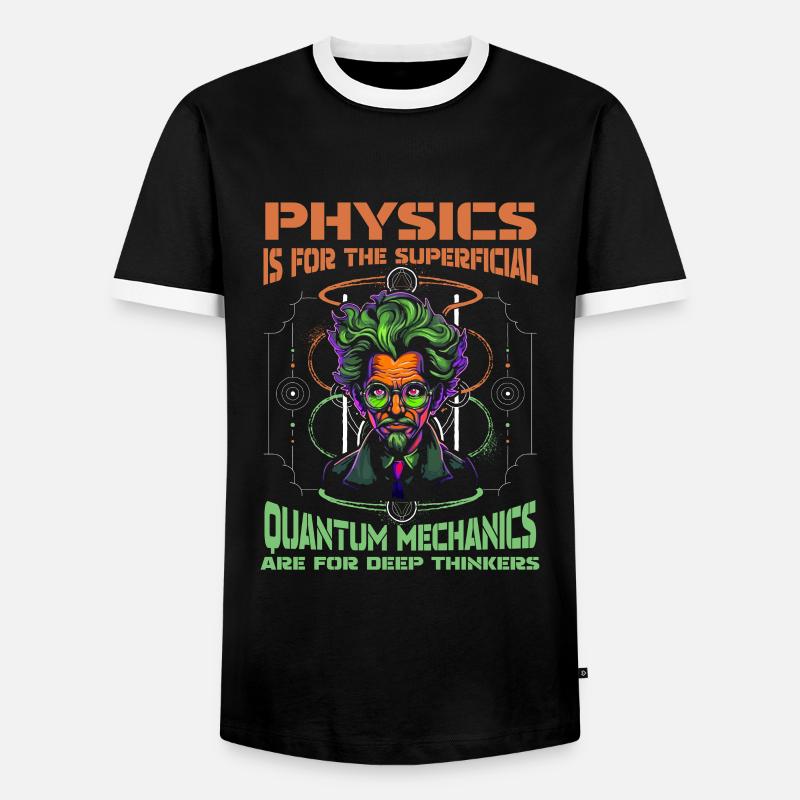 Physik Phyiker Cool Quantenphysik - Männer Kontrast-T-Shirt - Schwarz/Weiß