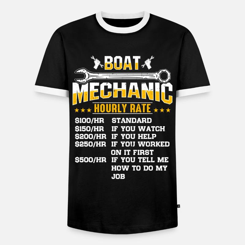 Mechanical Engineer Engineer Profession - Men's Ringer Shirt - black/white