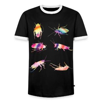 cafard TIE DYE Vintage cafards - T-shirt contrasté Homme - noir/blanc - Devant - AI Model Female 172 light (172cm) & AI Model Male 178 light (178cm)