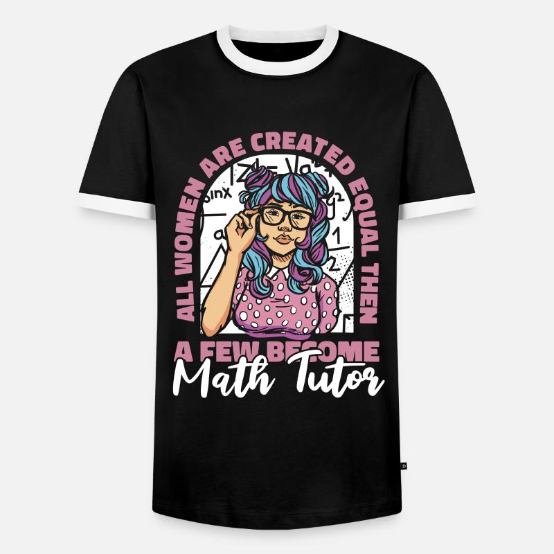 Mathelehrer Mathe Lehrer Rollstuhl - Männer Kontrast-T-Shirt - Schwarz/Weiß