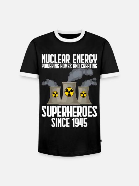 Kernkraftwerk - Männer Kontrast-T-Shirt - Schwarz/Weiß