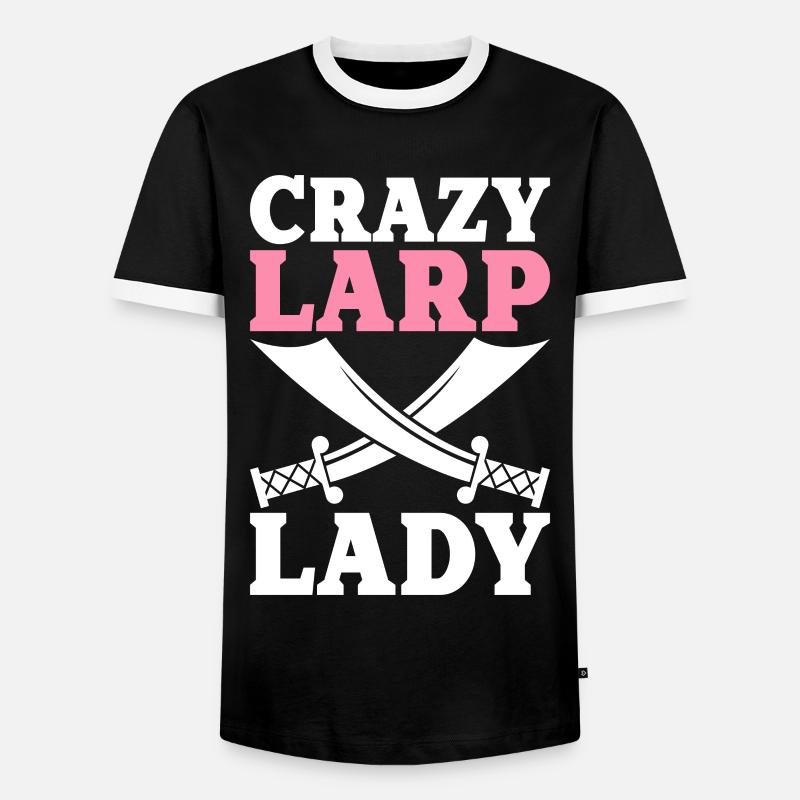 Live-Action-Rollenspiele - Männer Kontrast-T-Shirt - Schwarz/Weiß