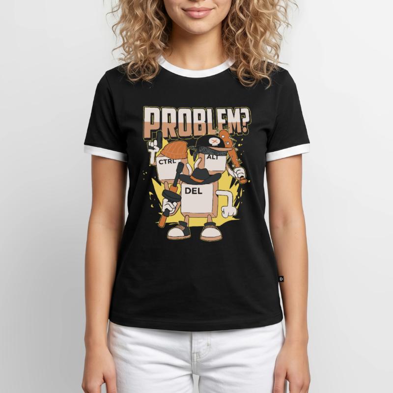 Entwickler Coder Programmierer Cool Männer Kontrast-T-Shirt