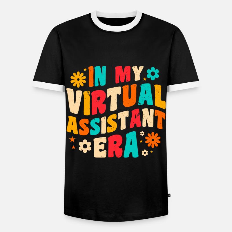 Freelancer Profession Self-employed Virtual - Men's Ringer Shirt - black/white