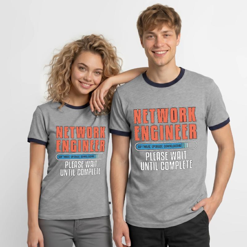 Network Engineer Software Upgrade Computer Science Männer Kontrast-T-Shirt