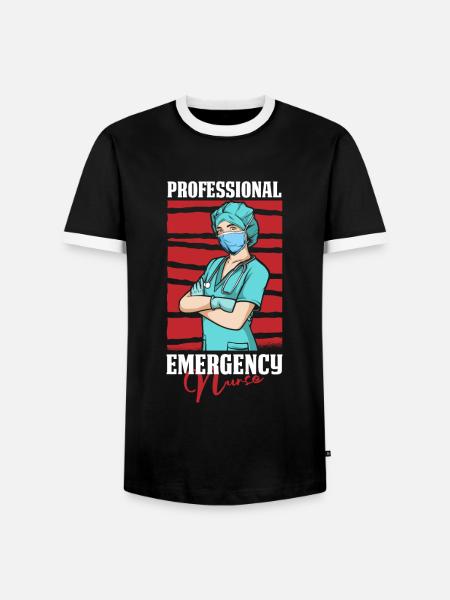 Nurse Professional - Men's Ringer Shirt - black/white