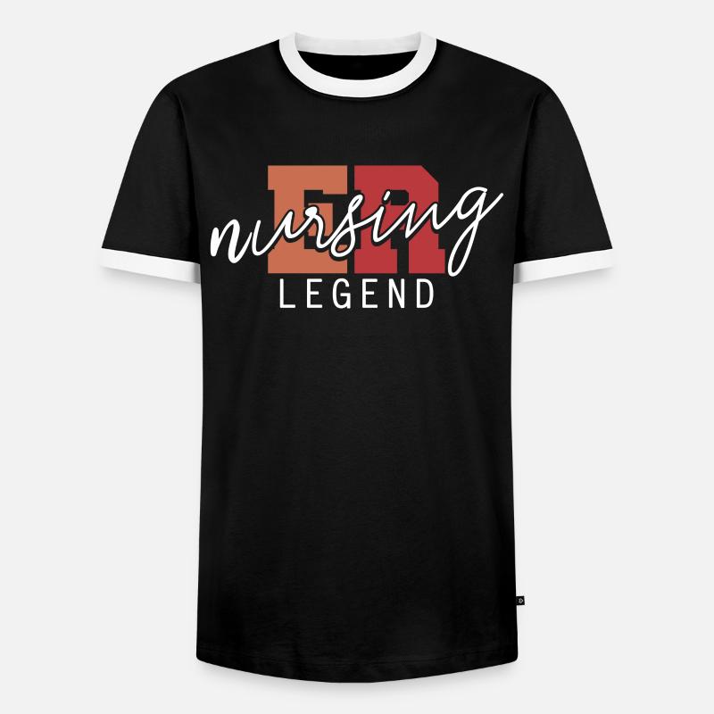 Krankenschwester Notfall Krankenschwester - Männer Kontrast-T-Shirt - Schwarz/Weiß