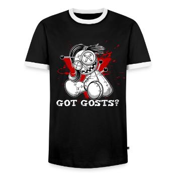 Magische Dunkle Kunst Okkulte Hexen Designs - Männer Kontrast-T-Shirt - Schwarz/Weiß - Vorne - AI Model Female 172 light (172cm) & AI Model Male 178 light (178cm)