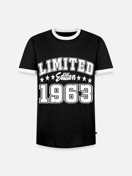 Édition limitée 1963 - T-shirt contrasté Homme - noir/blanc