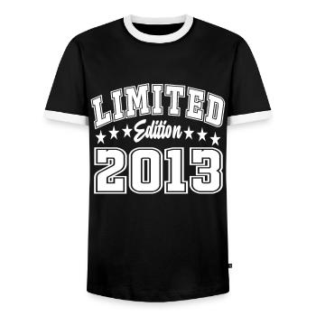 Édition limitée 2013 - T-shirt contrasté Homme - noir/blanc - Devant - AI Model Female 172 light (172cm) & AI Model Male 178 light (178cm)