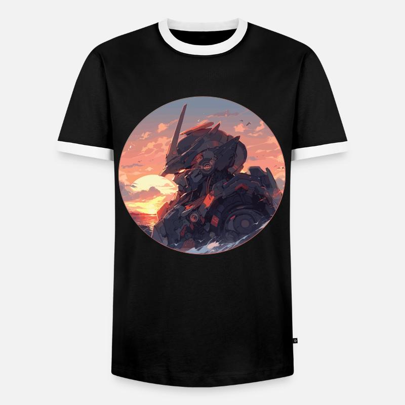 Roboter Robot Robotics Roboter Kinder Robots - Männer Kontrast-T-Shirt - Schwarz/Weiß