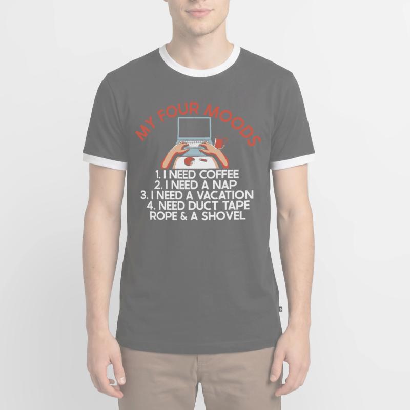 Developer Coder Programmer Funny Men's Ringer Shirt